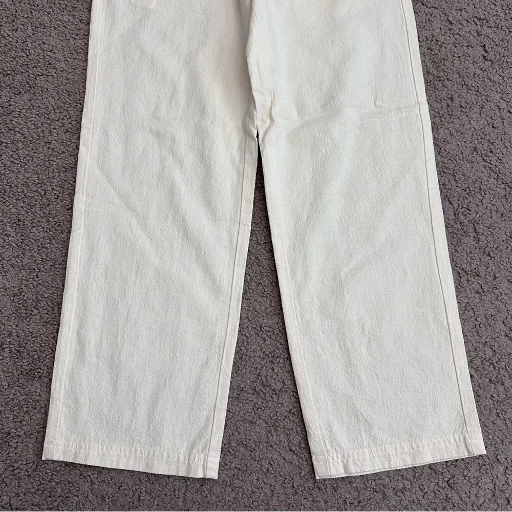 O’Neill Linen Blend Straight Wide Pants Womens 24 Wax Paper